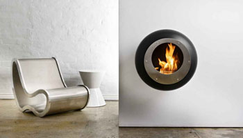 Cocoon Fires Vellum Contamporary and Modern Fireplace
