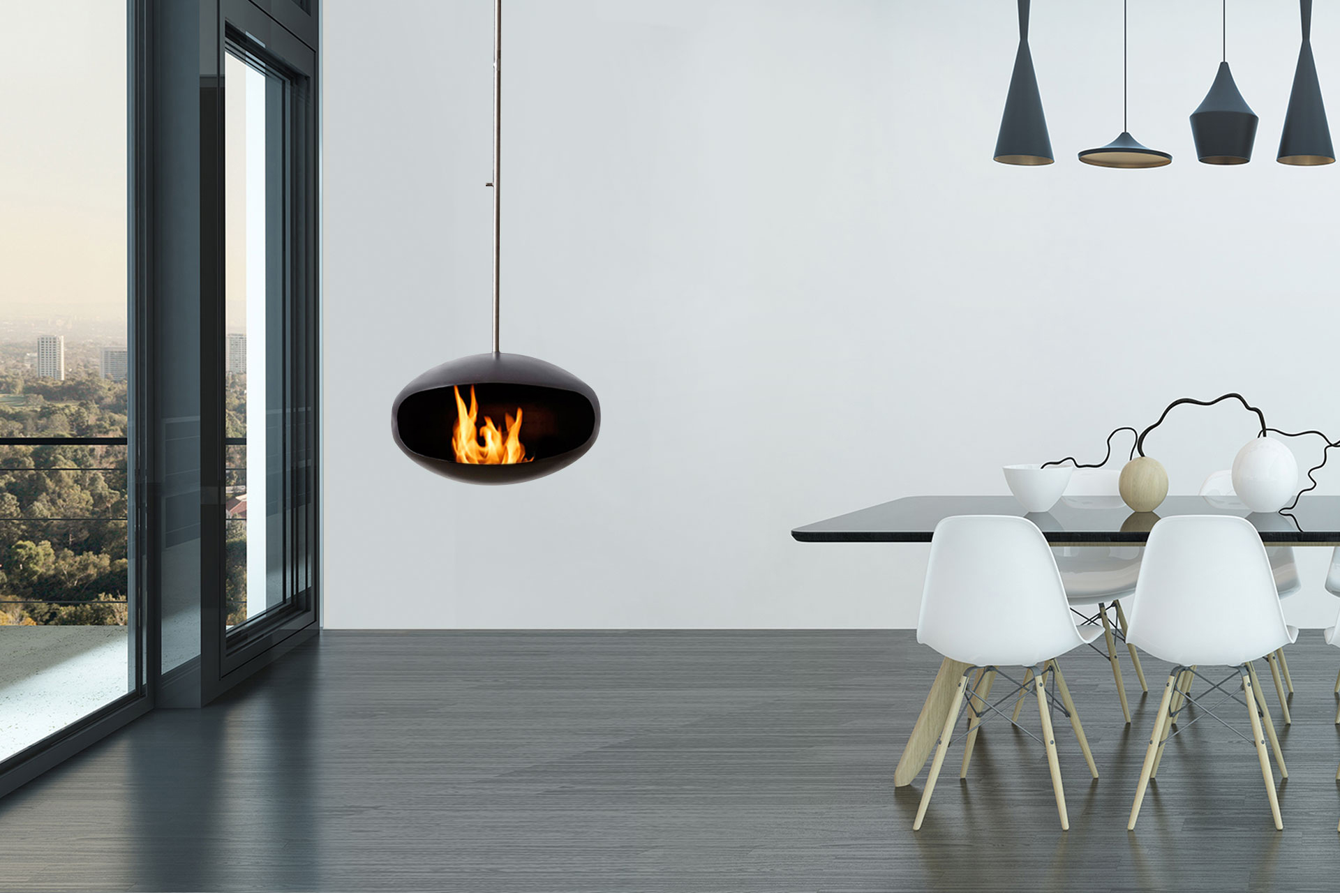Cocoon Fires Contemporary and modern firepalces - AERIS